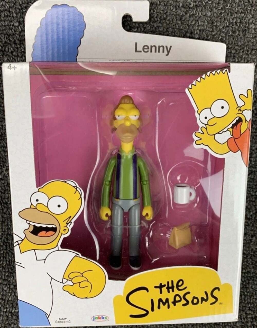 The Simpsons Jakks Pacific Lenny Action Figure New In Box